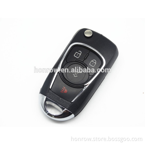 Chevrolet modified 3+1 button key blank